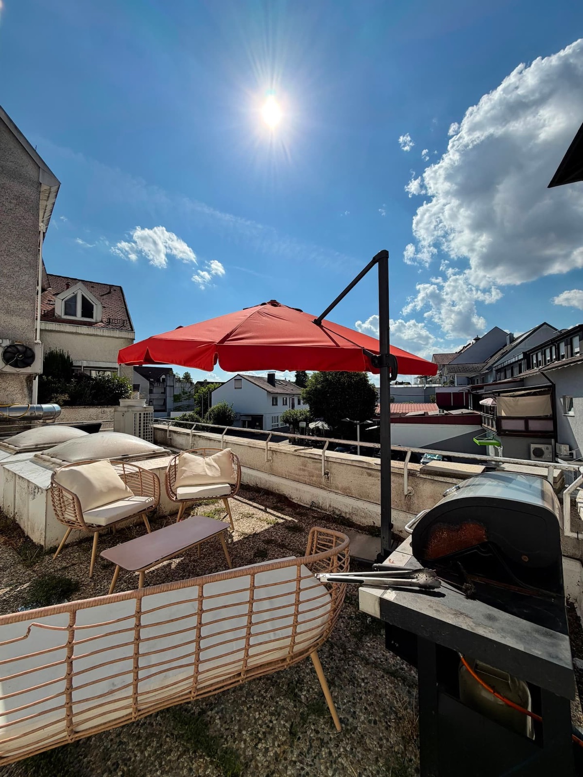 Dachterrasse mit Lounge und Grill